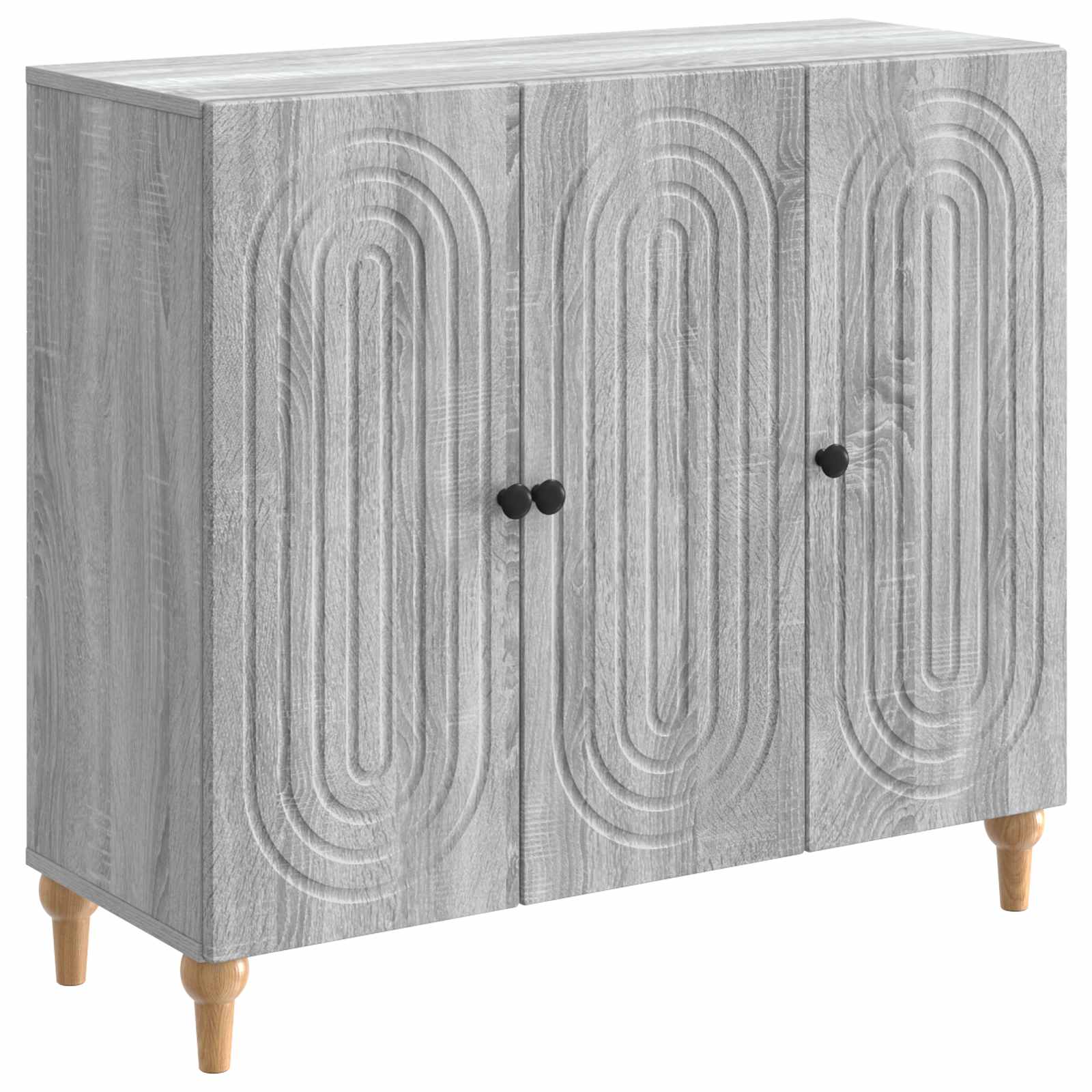 Sideboard Graues Sonoma 89 x 34,5 x 80 cm Holzwerkstoff