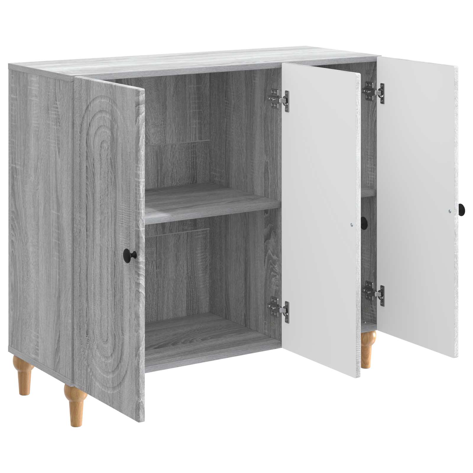Sideboard Graues Sonoma 89 x 34,5 x 80 cm Holzwerkstoff