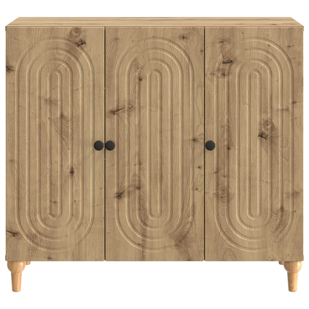 Sideboard Artisan-Eiche 89 x 34,5 x 80 cm Holzwerkstoff