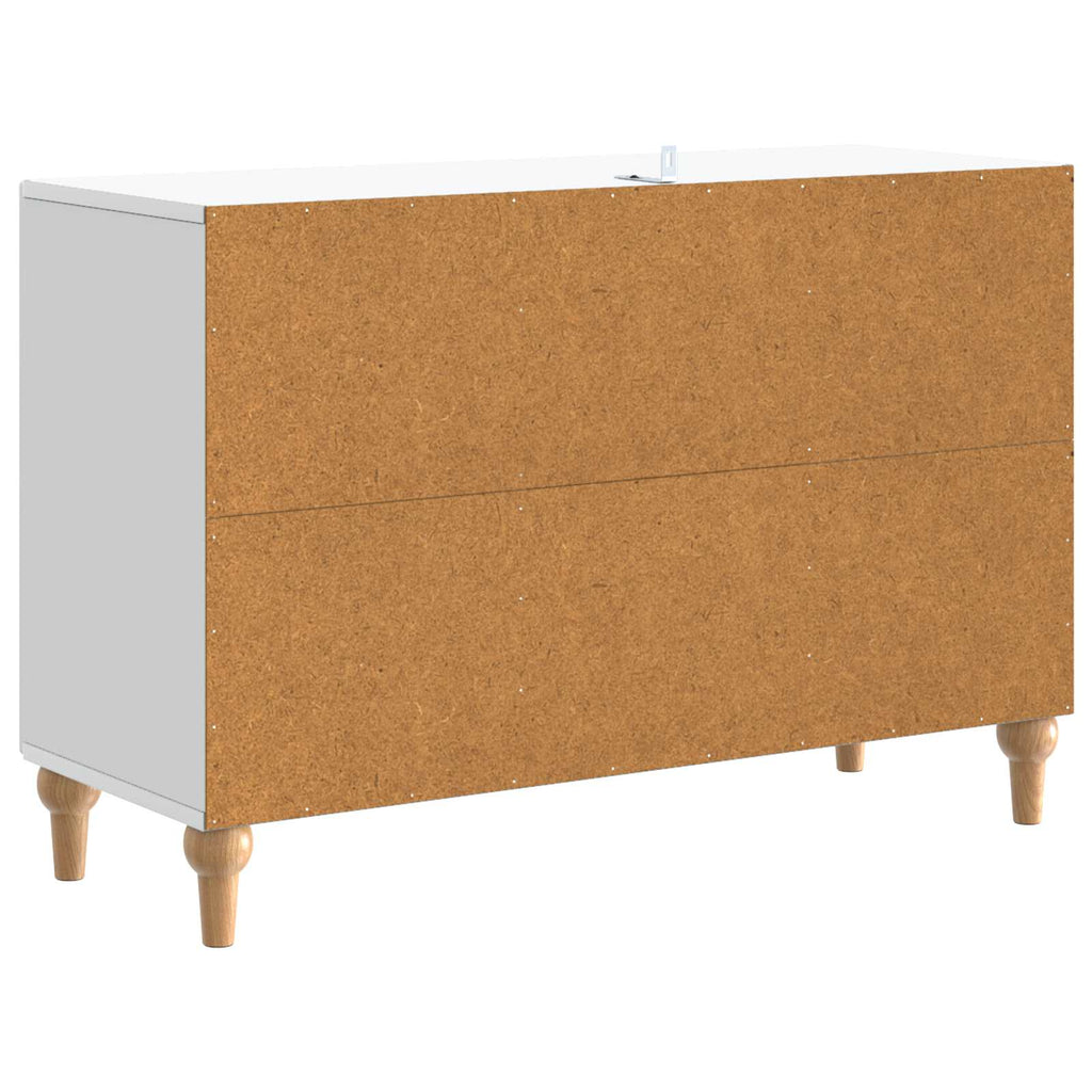 TV-Schränk mit Schubladen Weiß 89 x 34,5 x 60 cm Holzwerkstoff
