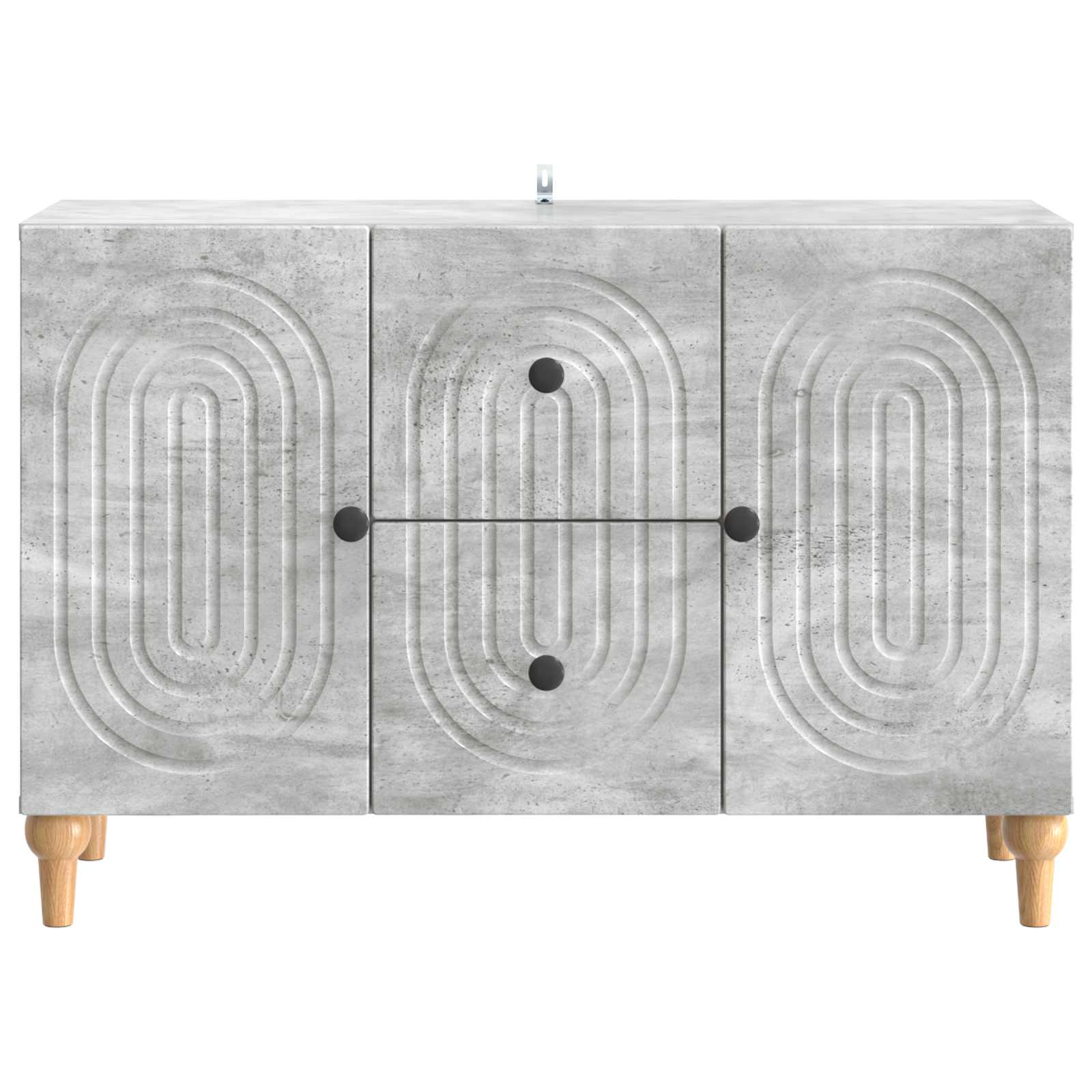 TV-Schränk Betongrau 89 x 34,5 x 60 cm Holzwerkstoff