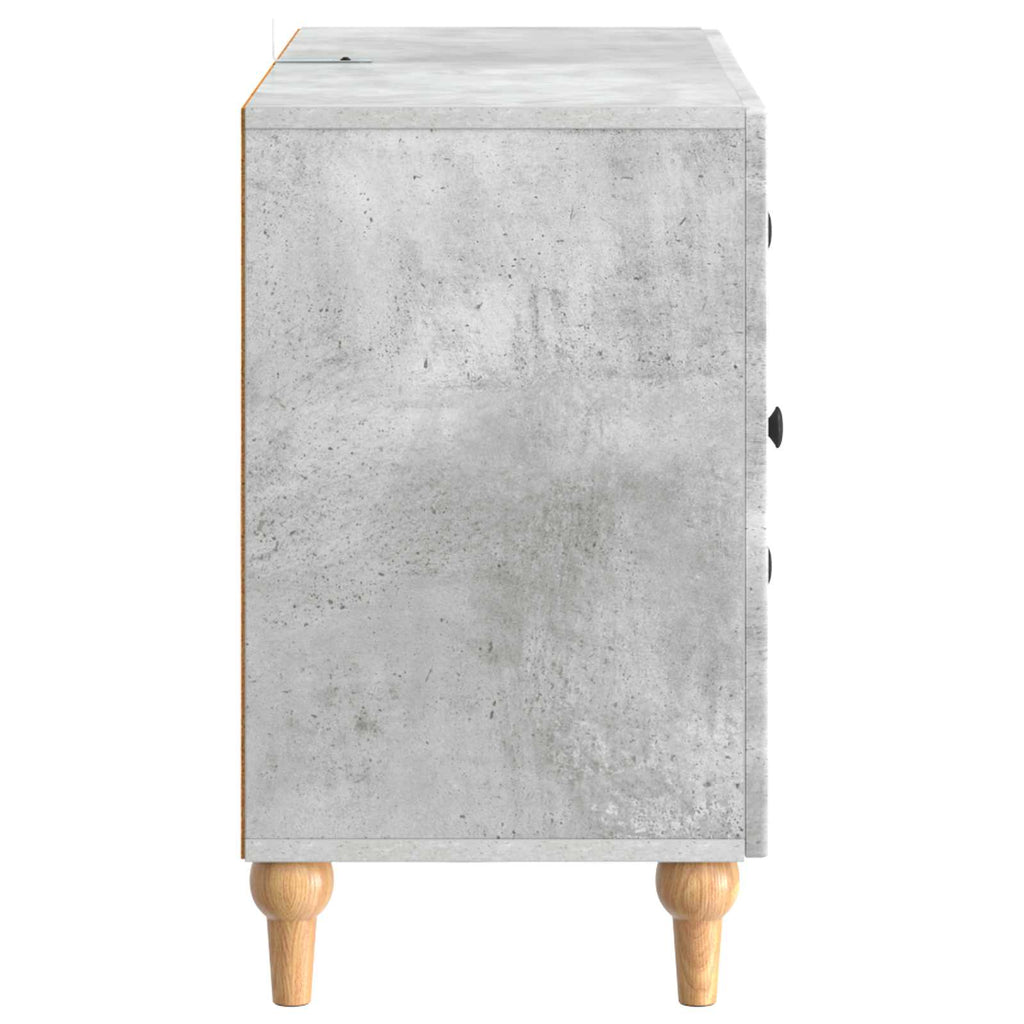 TV-Schränk Betongrau 89 x 34,5 x 60 cm Holzwerkstoff