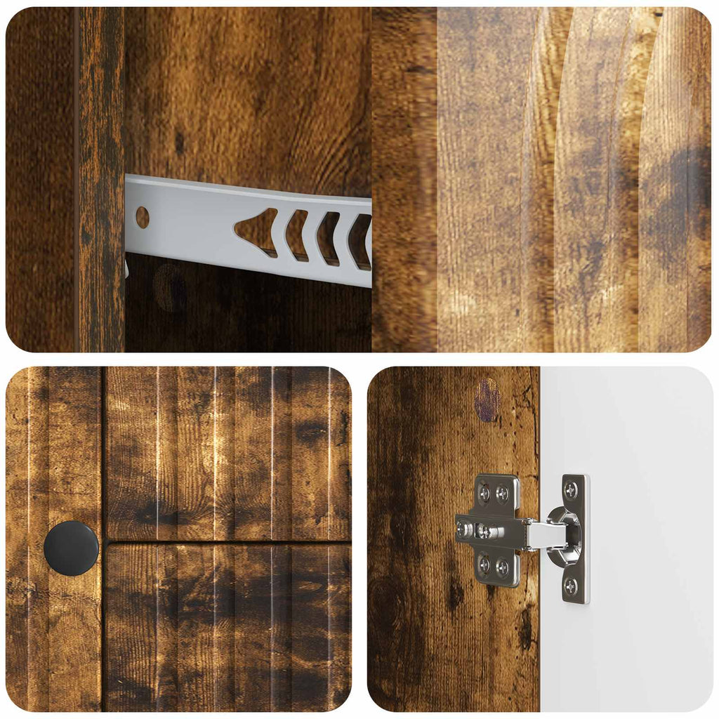 TV-Schränk Geräucherte Eiche 89 x 34,5 x 60 cm Holzwerkstoff
