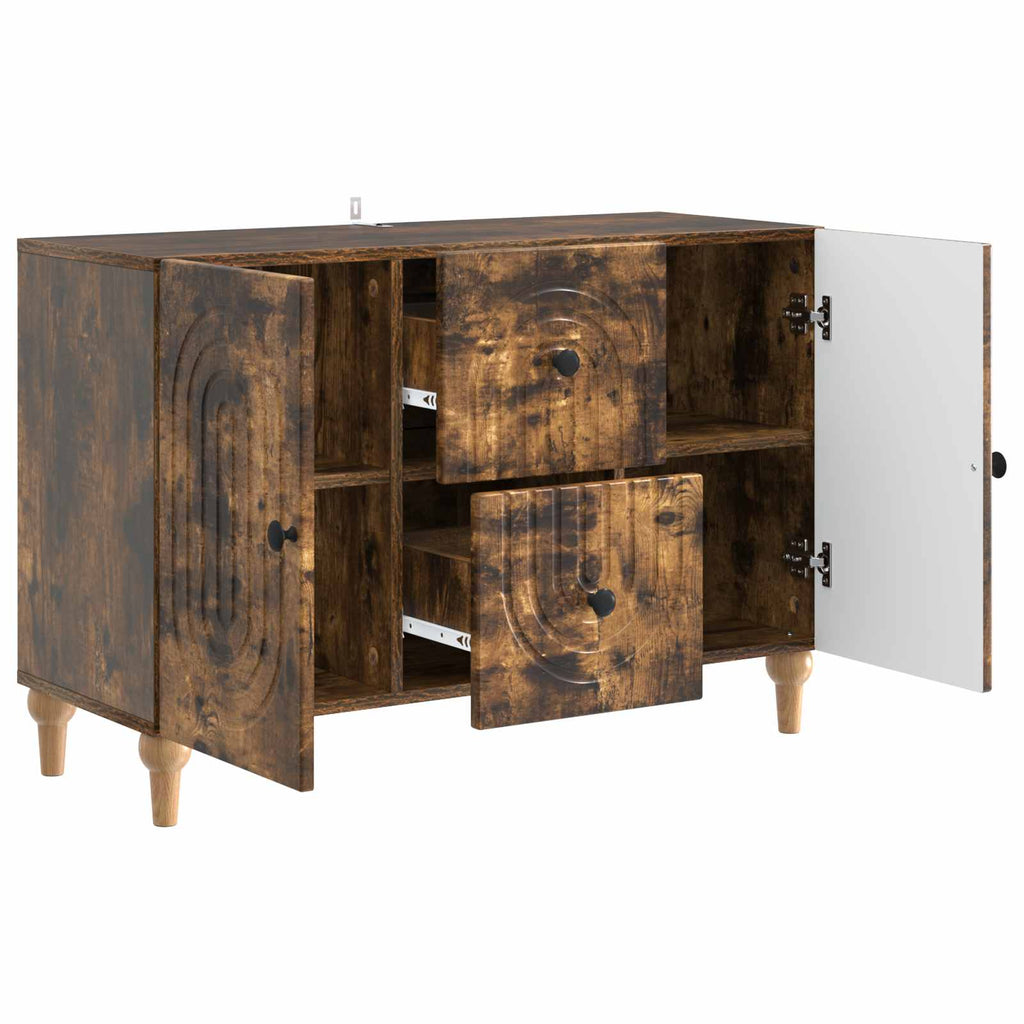 TV-Schränk Geräucherte Eiche 89 x 34,5 x 60 cm Holzwerkstoff