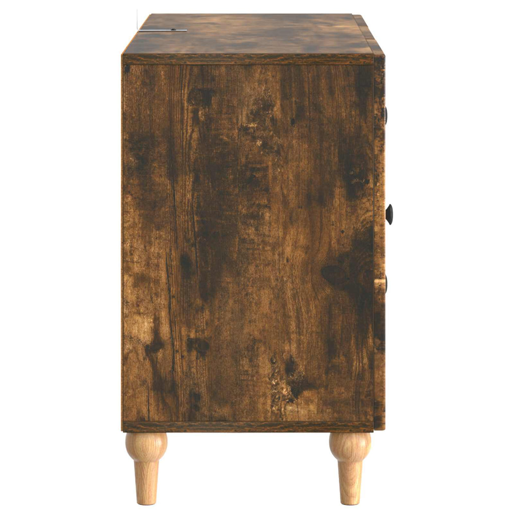 TV-Schränk Geräucherte Eiche 89 x 34,5 x 60 cm Holzwerkstoff