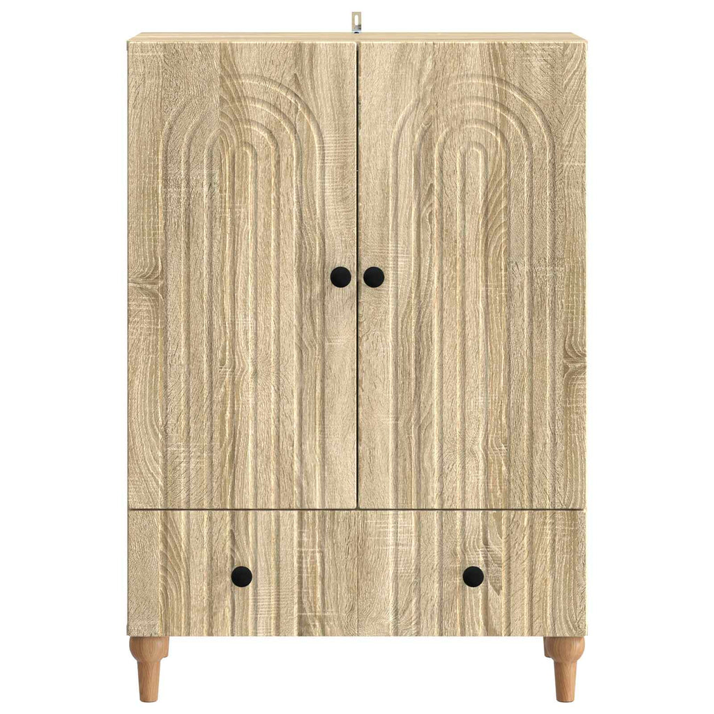 Sideboard Sonoma-Eiche 66 x 34,5 x 95 cm Holzwerkstoff