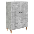 Sideboard Betongrau 66 x 34,5 x 95 cm Holzwerkstoff