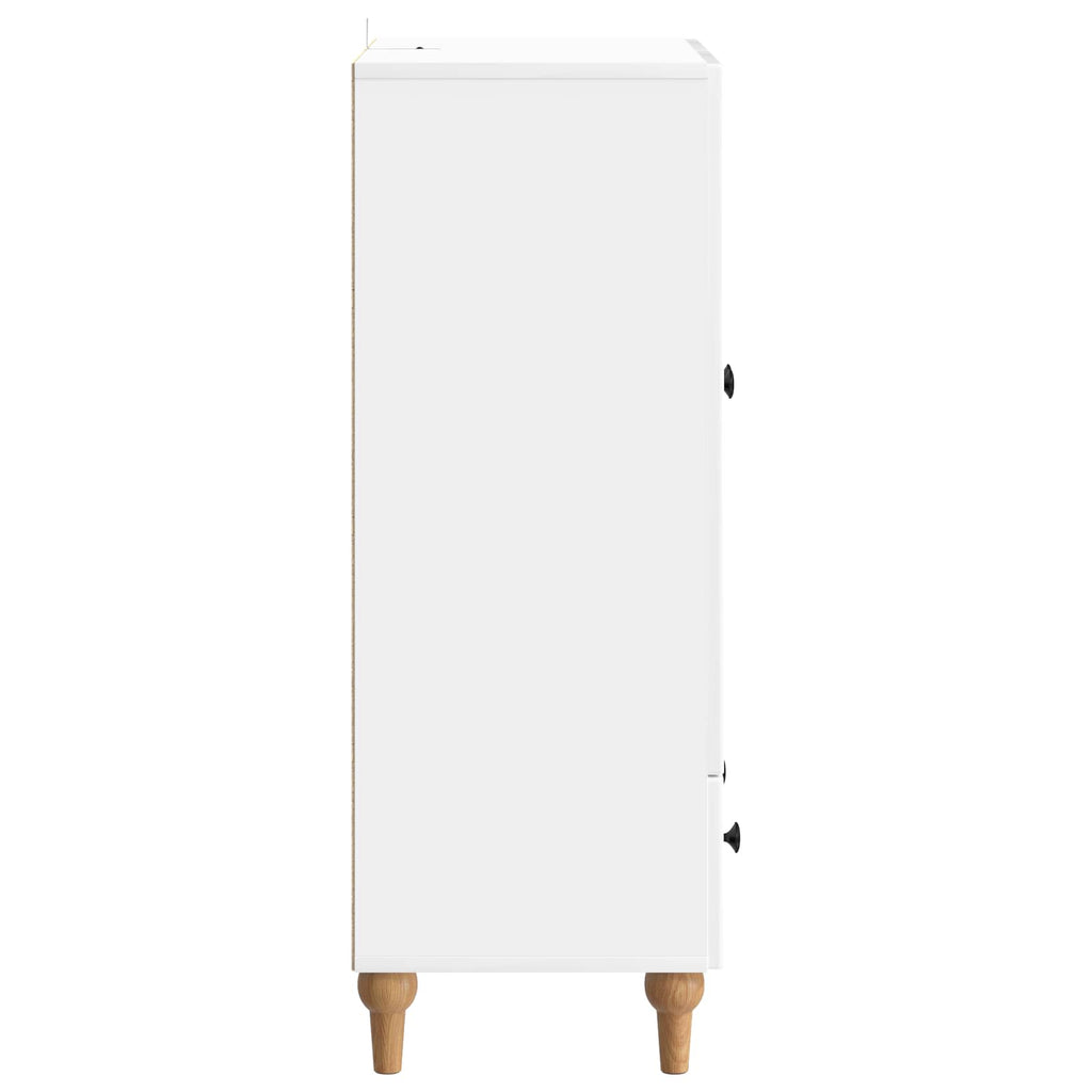 Sideboard Hochglanz Weiß 66 x 34,5 x 95 cm Holzwerkstoff
