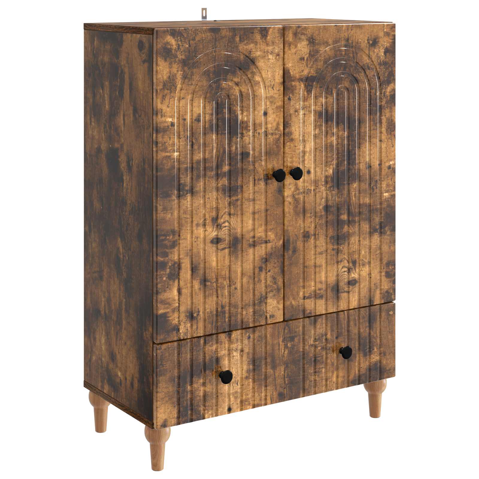 Sideboard Geräucherte Eiche 66 x 34,5 x 95 cm Holzwerkstoff