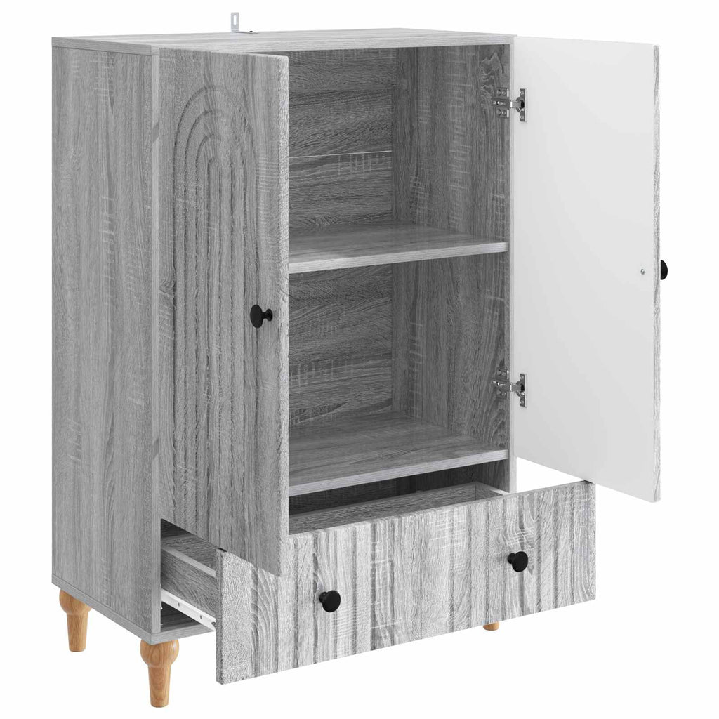 Sideboard Graues Sonoma 66 x 34,5 x 95 cm Holzwerkstoff