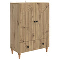 Sideboard Artisan-Eiche 66 x 34,5 x 95 cm Holzwerkstoff