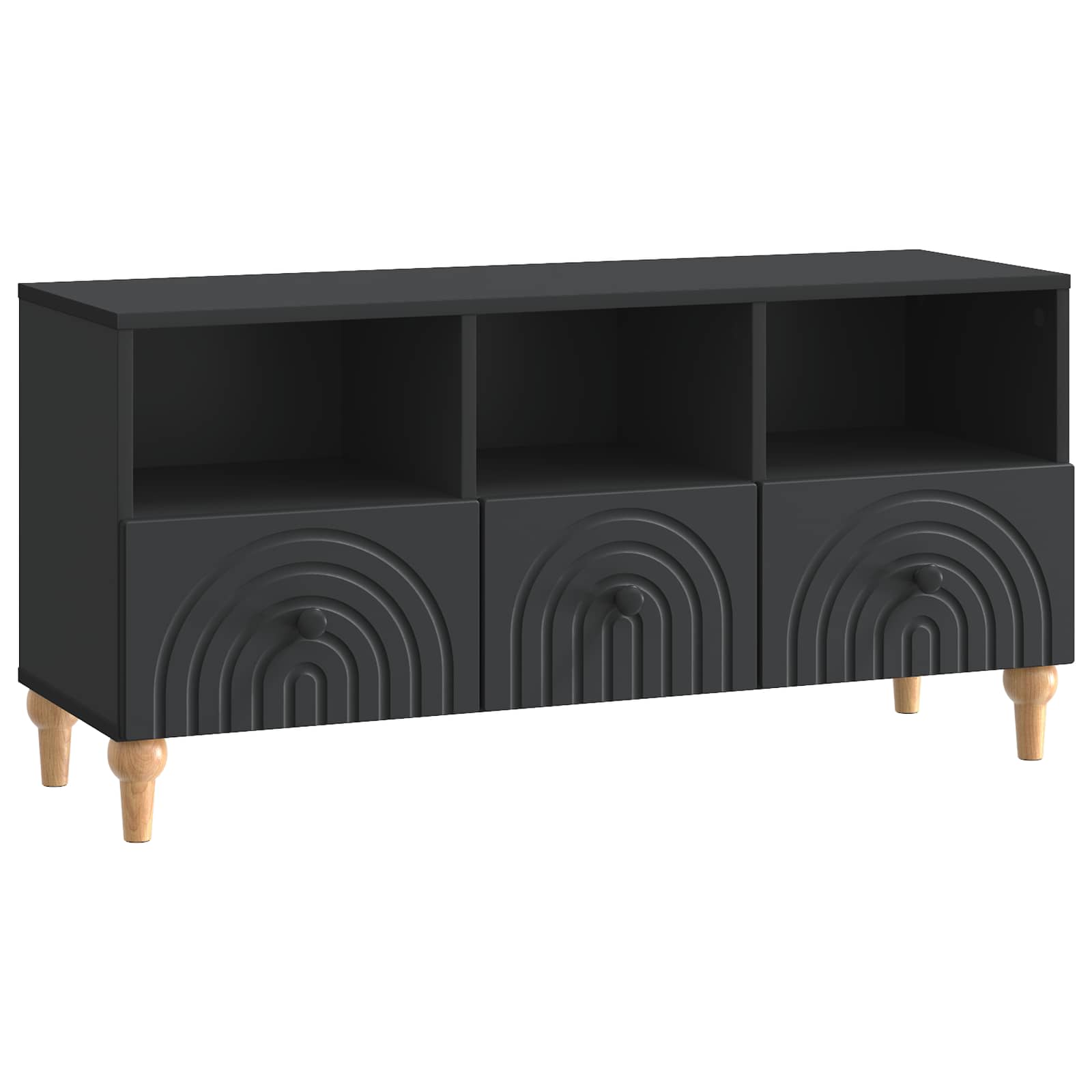 TV-Schränk Schwarz 102 x 34,5 x 50 cm Holzwerkstoff