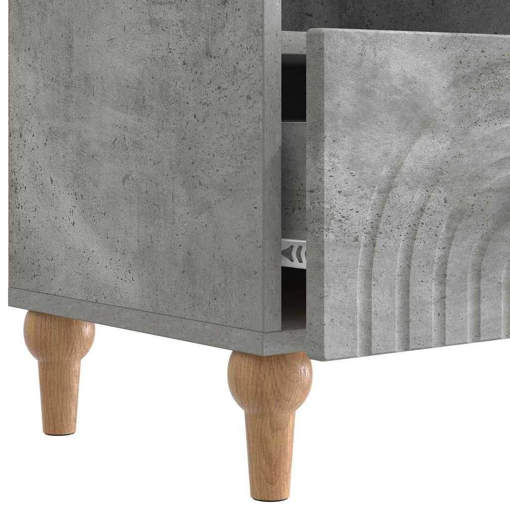 TV-Schränk Betongrau 102 x 34,5 x 50 cm Holzwerkstoff