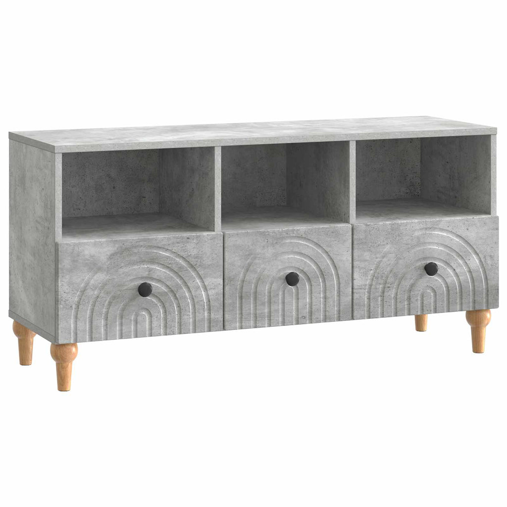 TV-Schränk Betongrau 102 x 34,5 x 50 cm Holzwerkstoff