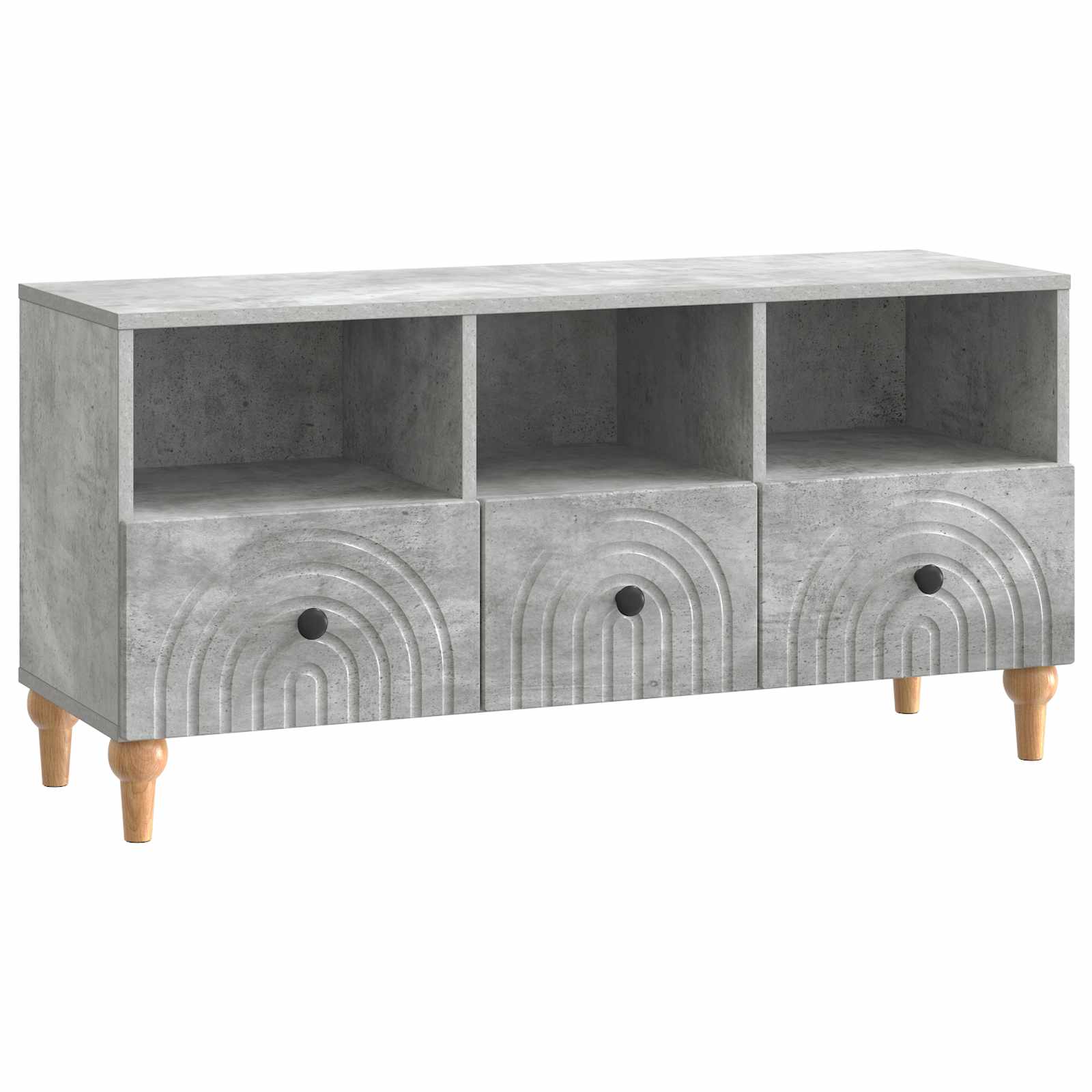 TV-Schränk Betongrau 102 x 34,5 x 50 cm Holzwerkstoff