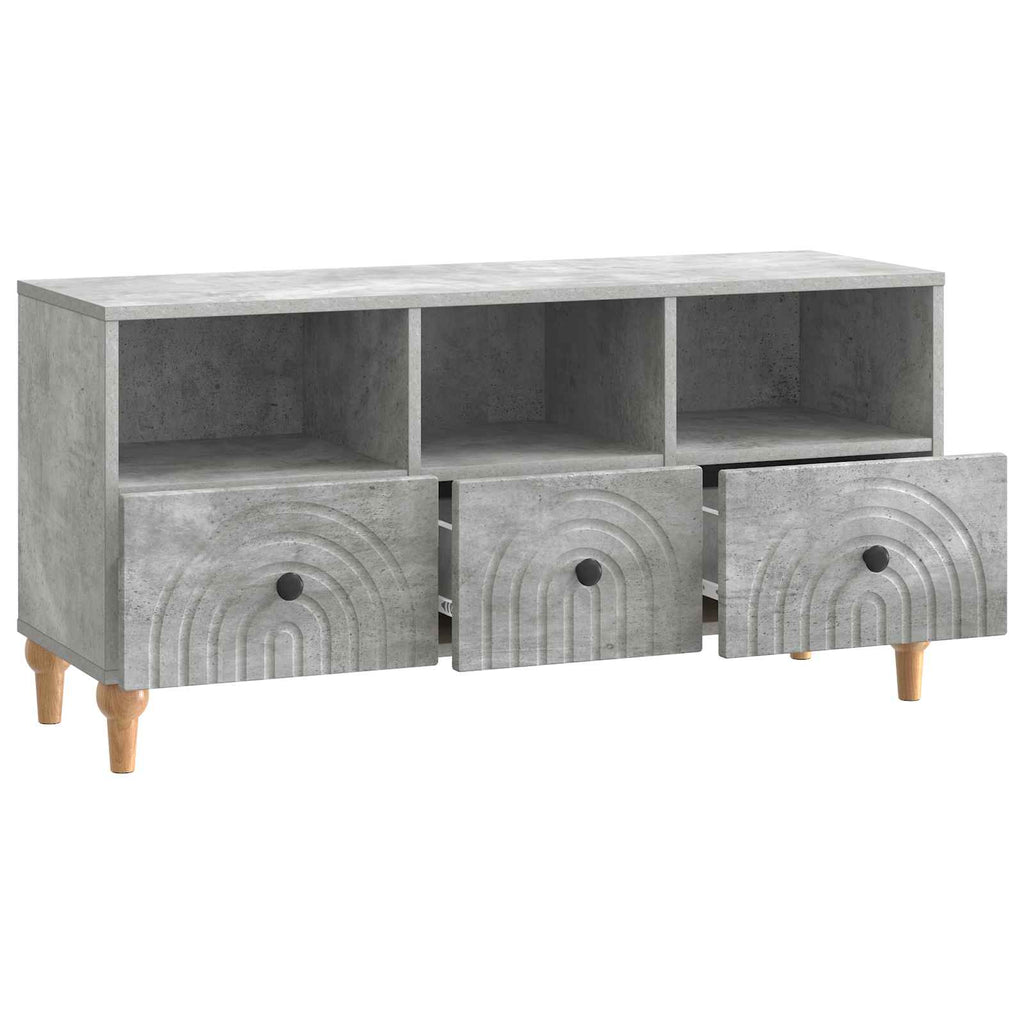 TV-Schränk Betongrau 102 x 34,5 x 50 cm Holzwerkstoff