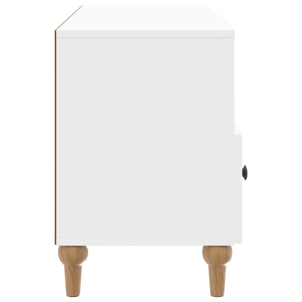 TV-Schränk Hochglanz Weiß 102 x 34,5 x 50 cm Holzwerkstoff