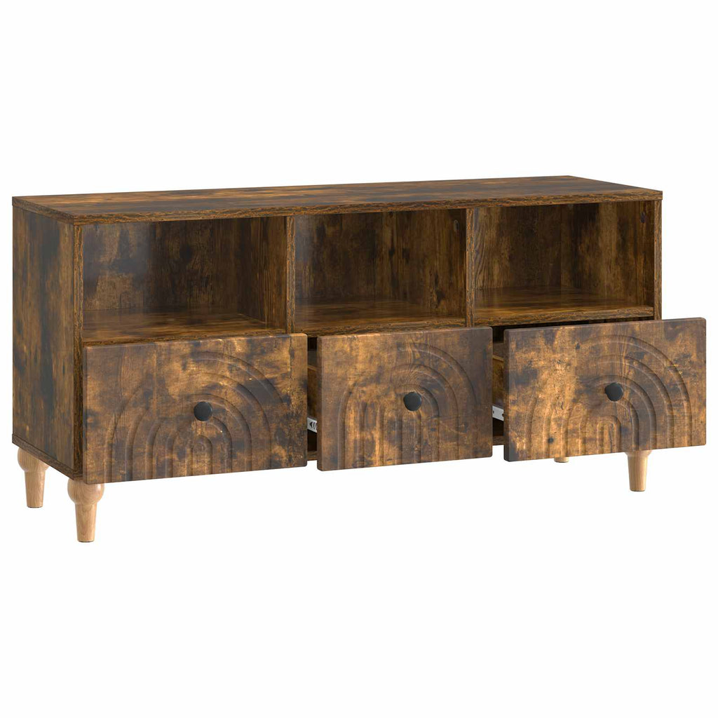 TV-Schränk Geräucherte Eiche 102 x 34,5 x 50 cm Holzwerkstoff