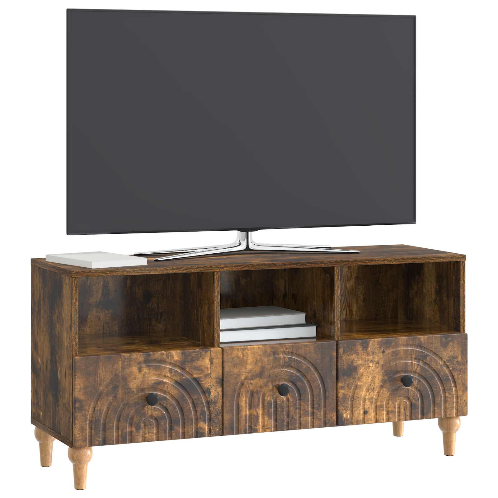 TV-Schränk Geräucherte Eiche 102 x 34,5 x 50 cm Holzwerkstoff
