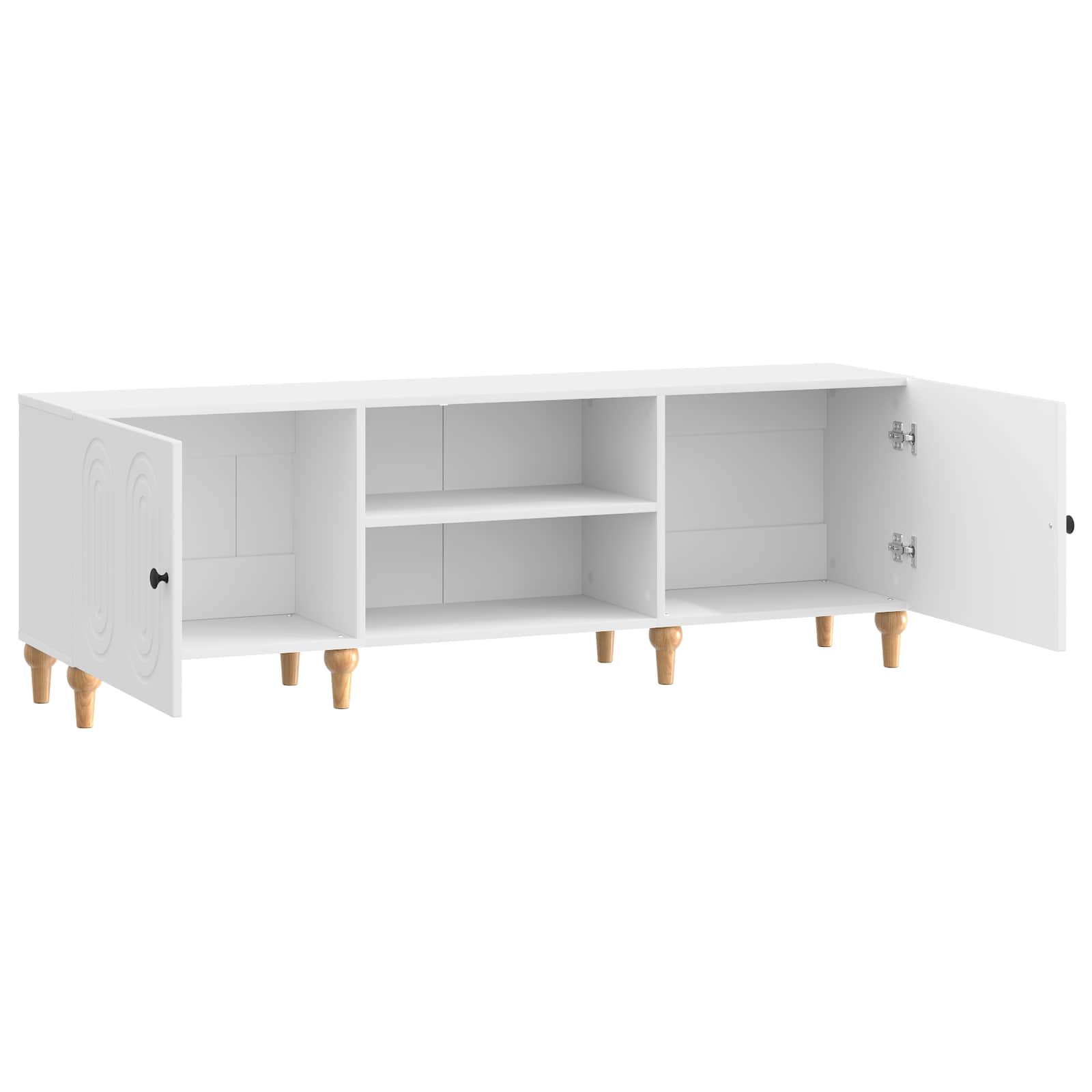TV-Schränk Hochglanz Weiß 150 x 31 x 50 cm Holzwerkstoff