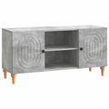 TV-Schränk Betongrau 102 x 34,5 x 50 cm Holzwerkstoff