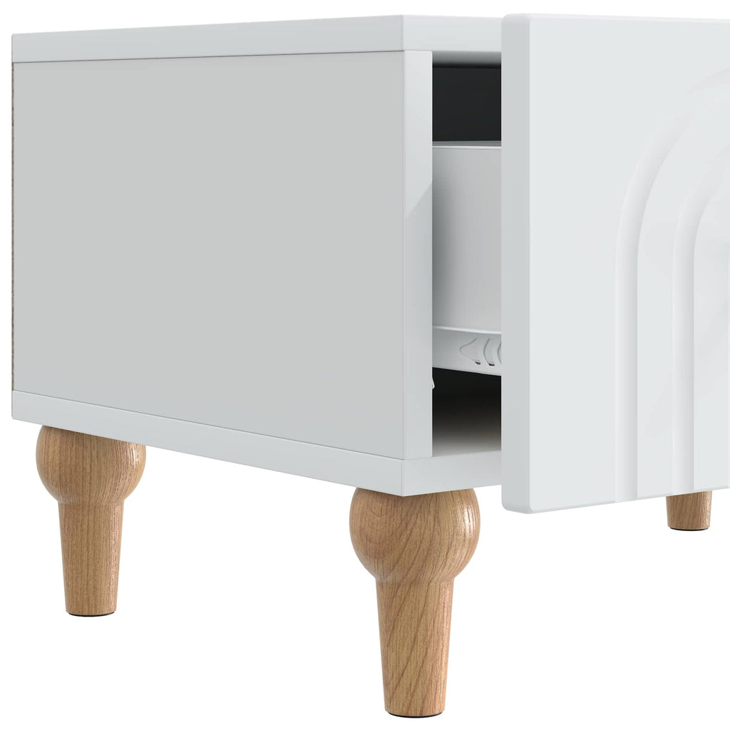 TV-Schränk mit Schubladen Weiß 147 x 34,5 x 30 cm Holzwerkstoff