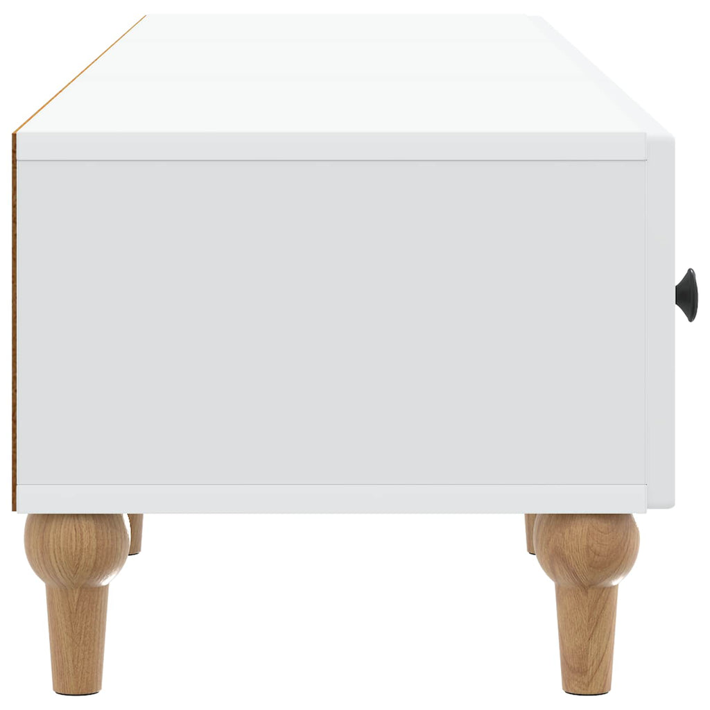 TV-Schränk mit Schubladen Weiß 147 x 34,5 x 30 cm Holzwerkstoff