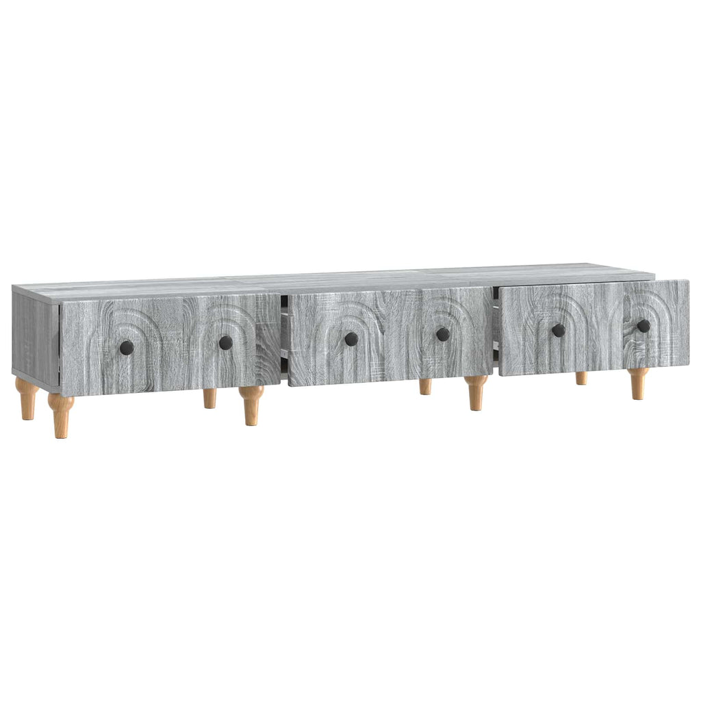 TV-Schränk Graues Sonoma 147 x 34,5 x 30 cm Holzwerkstoff