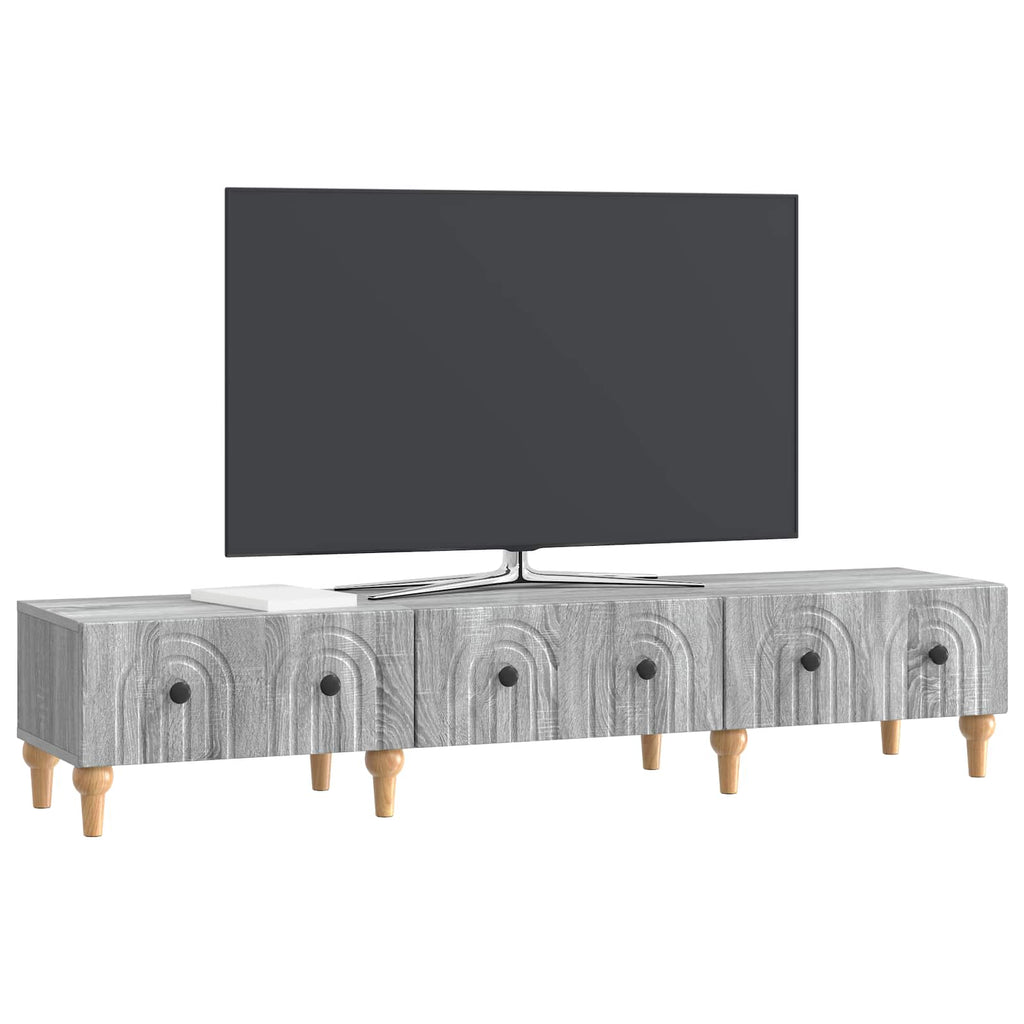 TV-Schränk Graues Sonoma 147 x 34,5 x 30 cm Holzwerkstoff