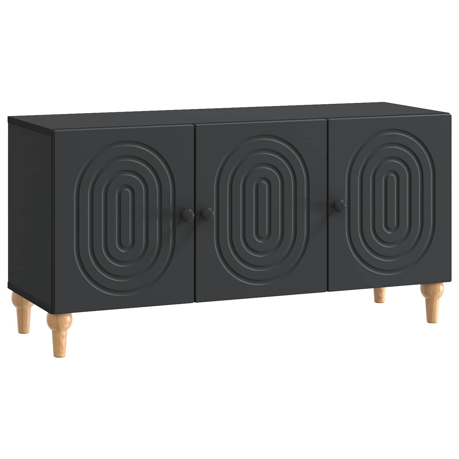 TV-Schränk Schwarz 99 x 34,5 x 50 cm Holzwerkstoff