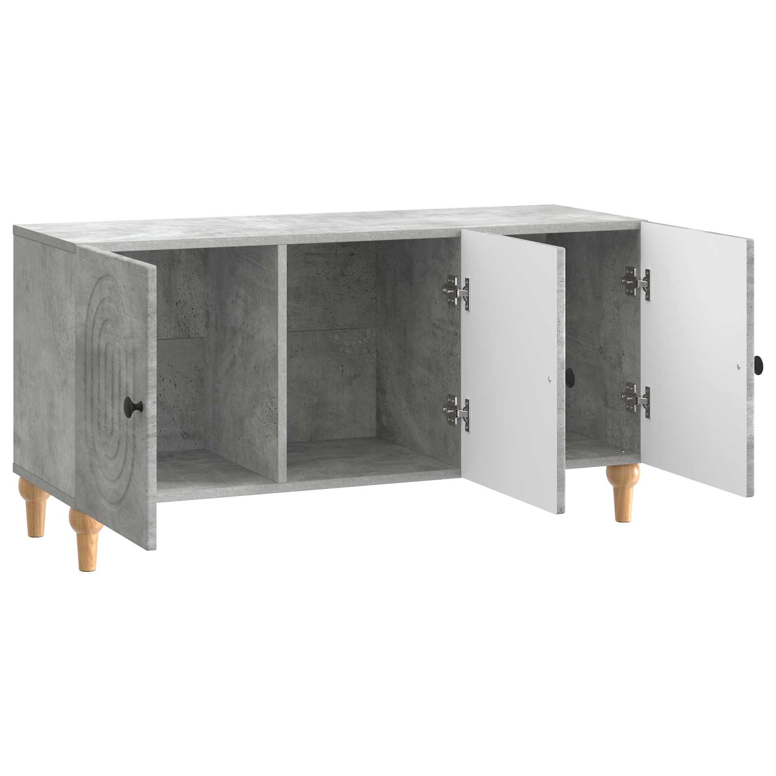 TV-Schränk Betongrau 99 x 34,5 x 50 cm Holzwerkstoff
