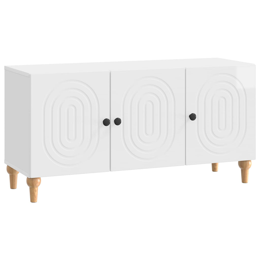 TV-Schränk Hochglanz Weiß 99 x 34,5 x 50 cm Holzwerkstoff