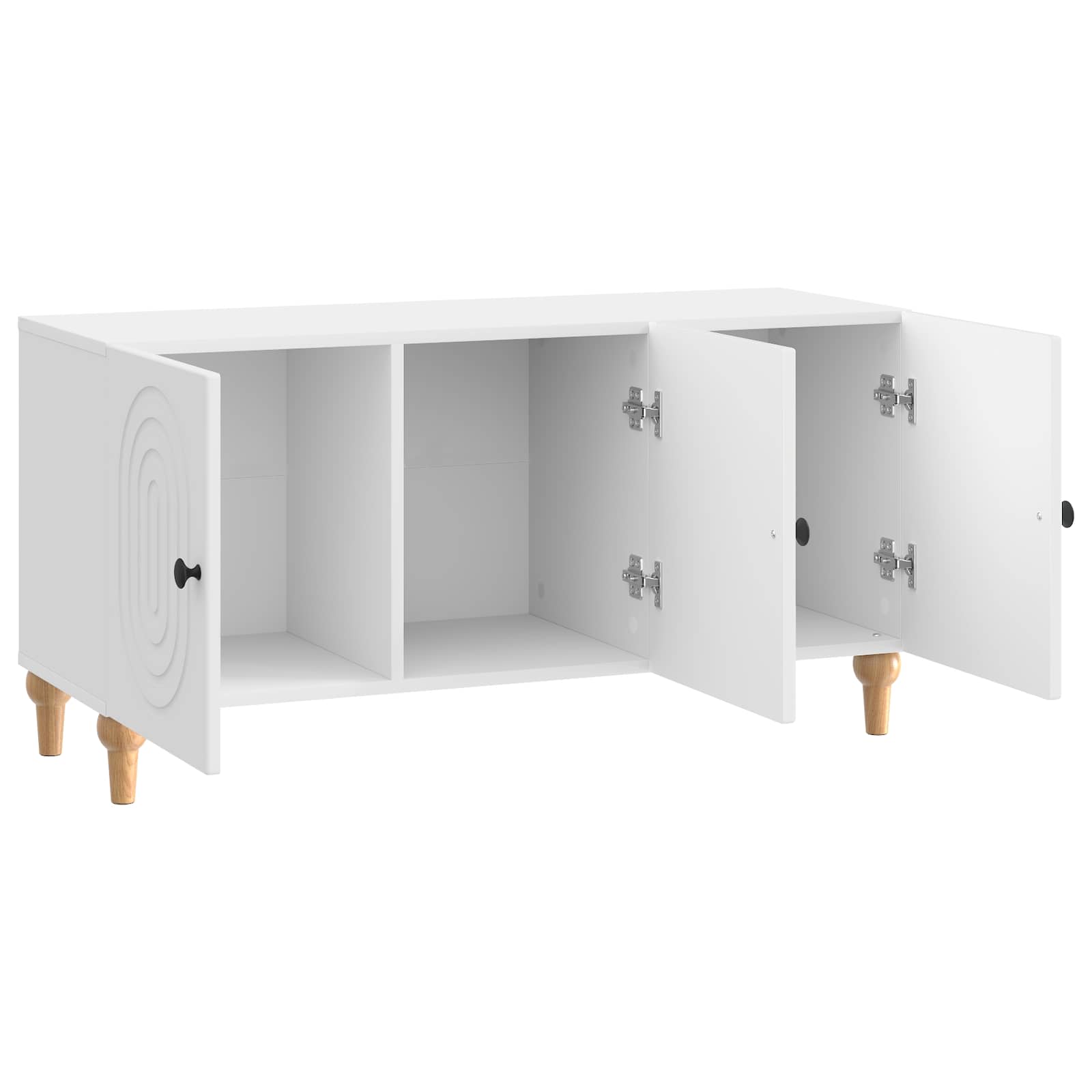 TV-Schränk Hochglanz Weiß 99 x 34,5 x 50 cm Holzwerkstoff