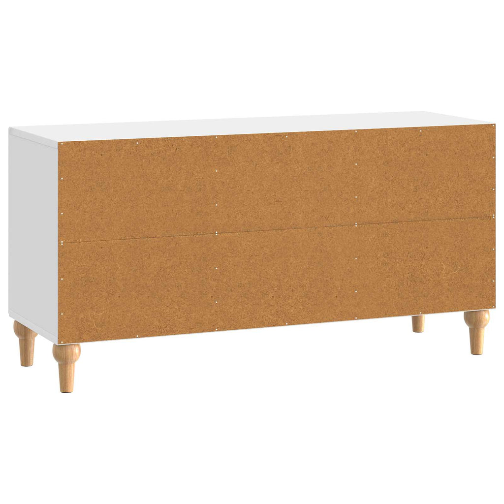 TV-Schränk Hochglanz Weiß 99 x 34,5 x 50 cm Holzwerkstoff
