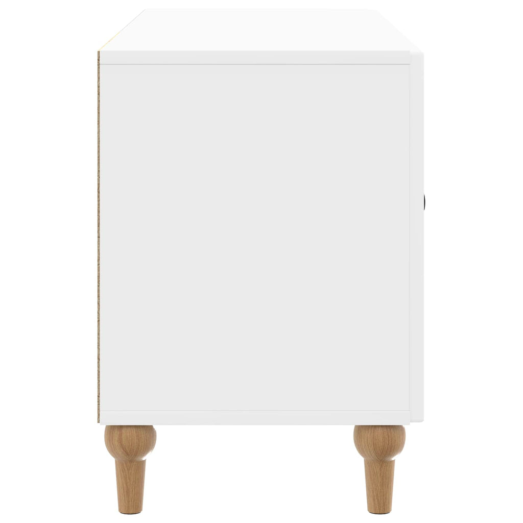 TV-Schränk Hochglanz Weiß 99 x 34,5 x 50 cm Holzwerkstoff