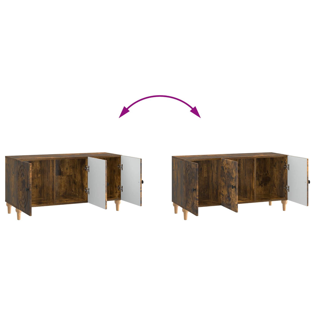 TV-Schränk Geräucherte Eiche 99 x 34,5 x 50 cm Holzwerkstoff
