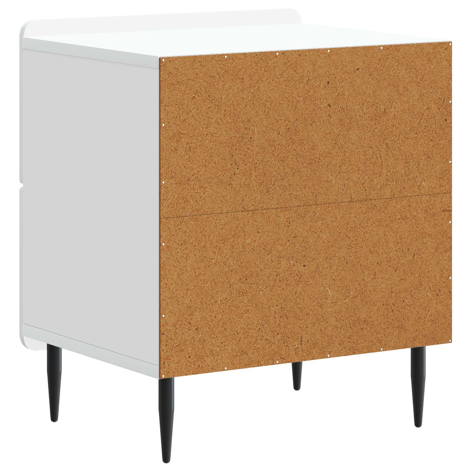 Nachttisch 2 pcs Weiß 43 x 34,5 x 49,5 cm Holzwerkstoff