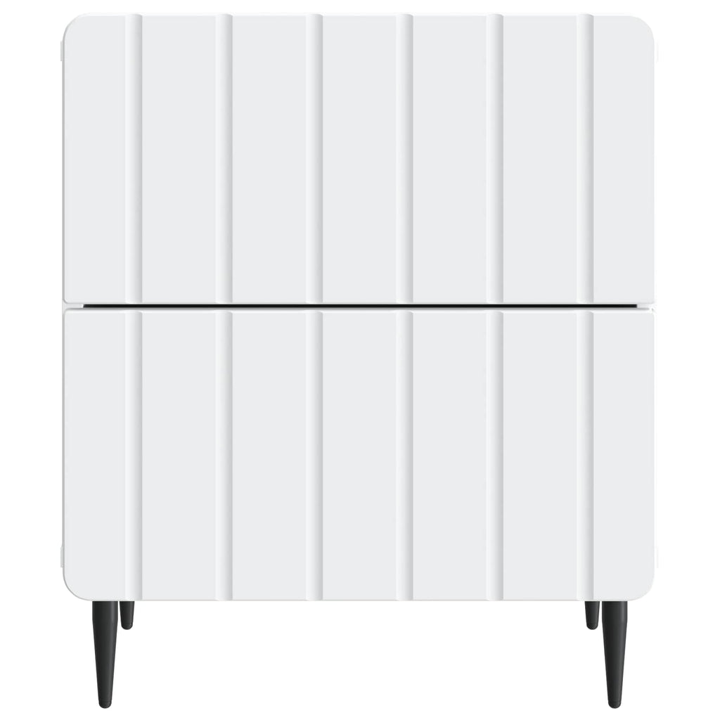 Nachttisch 2 pcs Weiß 43 x 34,5 x 49,5 cm Holzwerkstoff