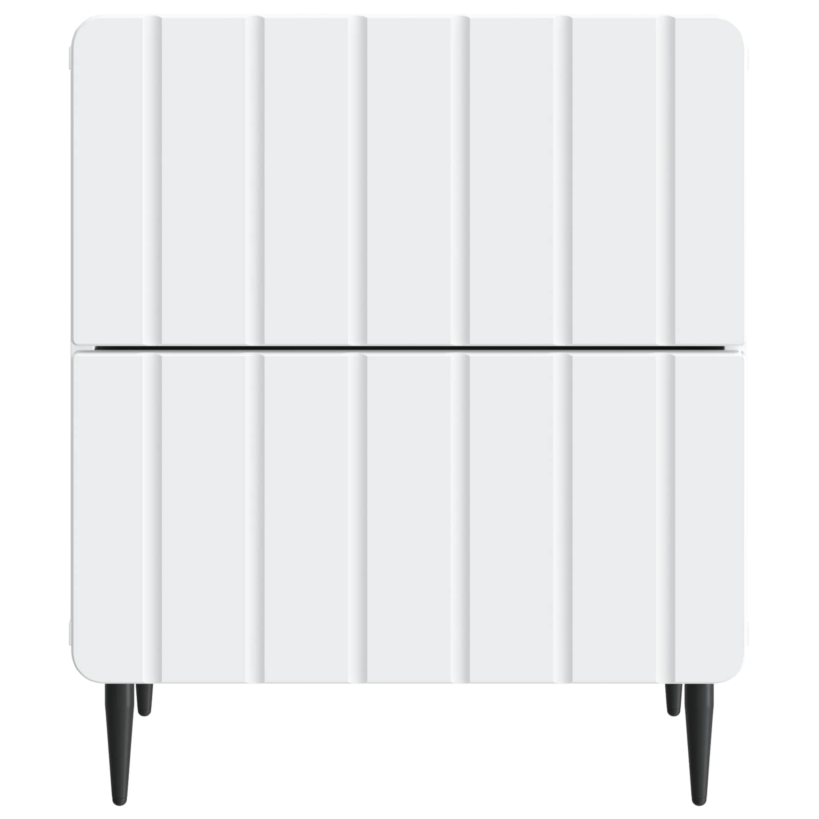 Nachttisch 2 pcs Weiß 43 x 34,5 x 49,5 cm Holzwerkstoff