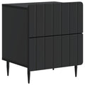 Nachttisch Schwarz 43 x 34,5 x 49,5 cm Holzwerkstoff