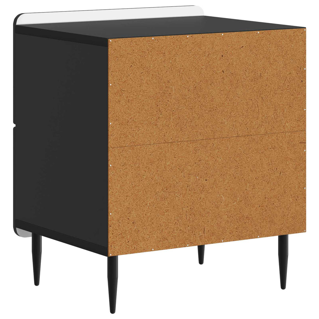 Nachttisch Schwarz 43 x 34,5 x 49,5 cm Holzwerkstoff