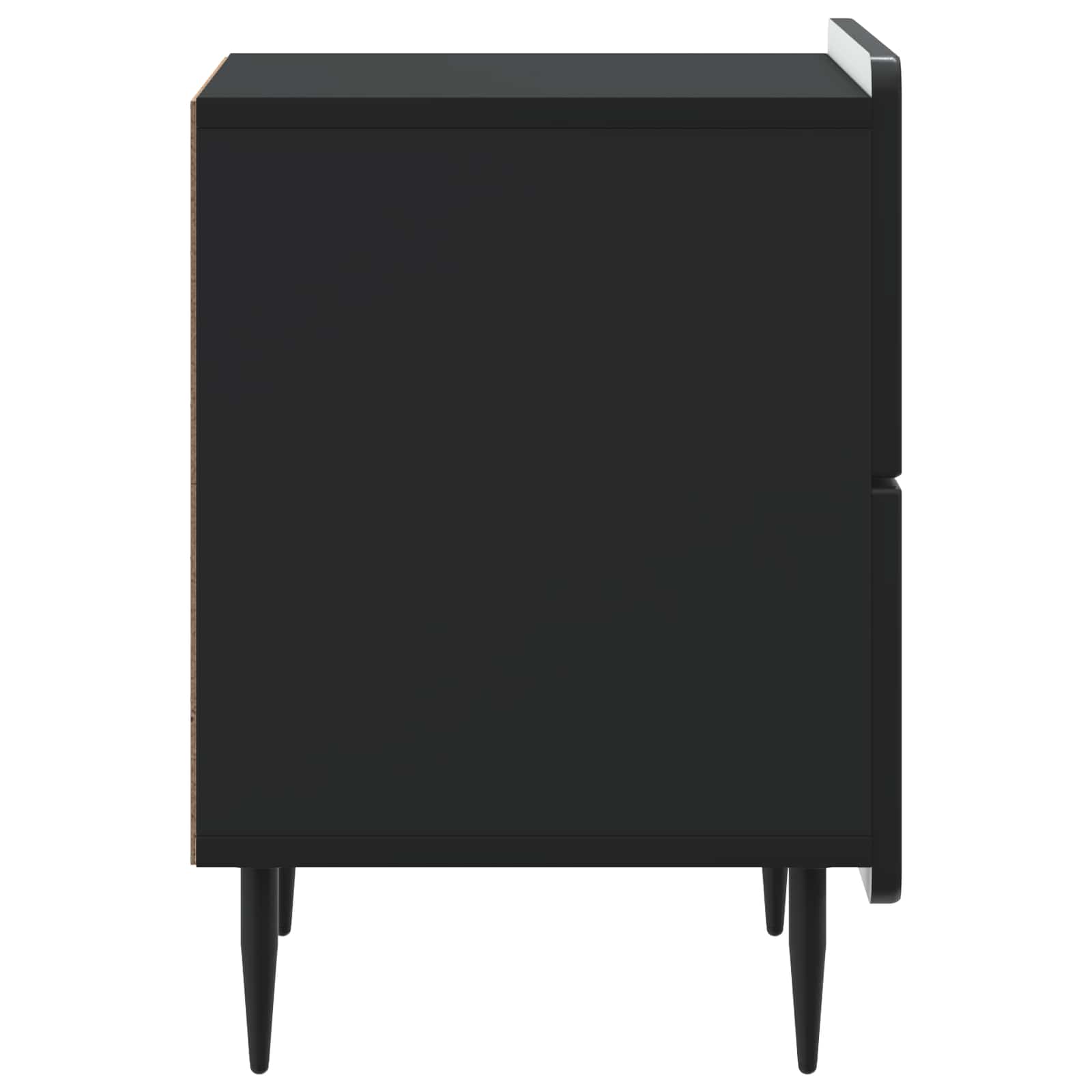 Nachttisch Schwarz 43 x 34,5 x 49,5 cm Holzwerkstoff