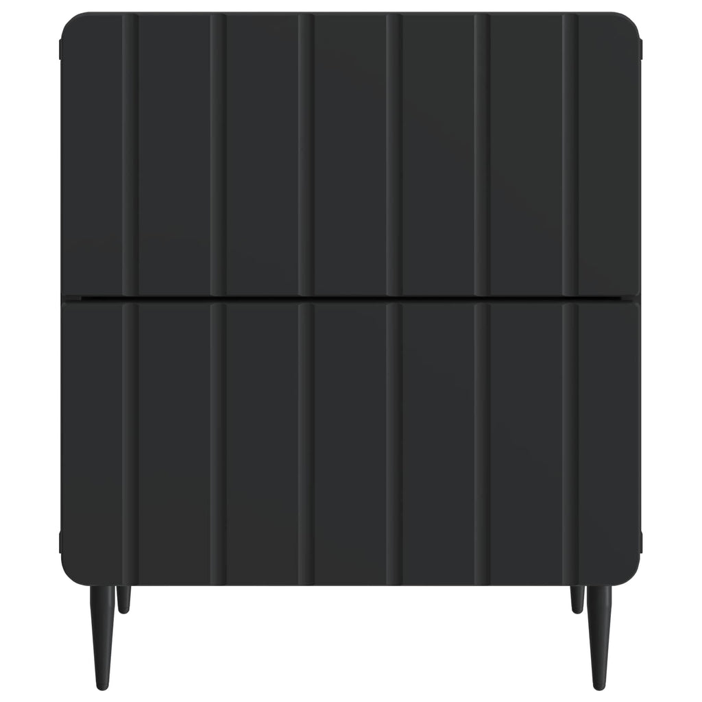 Nachttisch 2 pcs Schwarz 43 x 34,5 x 49,5 cm Holzwerkstoff