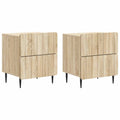 Nachttisch 2 pcs Sonoma-Eiche 43 x 34,5 x 49,5 cm Holzwerkstoff