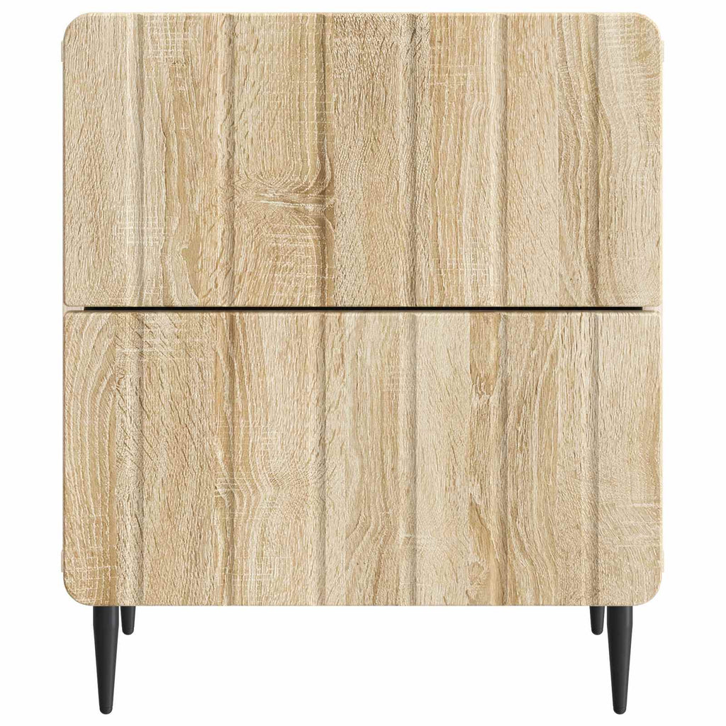 Nachttisch 2 pcs Sonoma-Eiche 43 x 34,5 x 49,5 cm Holzwerkstoff