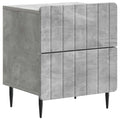 Nachttisch Betongrau 43 x 34,5 x 49,5 cm Holzwerkstoff