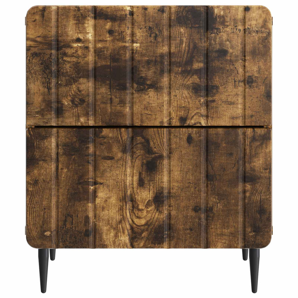 Nachttisch 2 pcs Geräucherte Eiche 43 x 34,5 x 49,5 cm