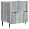 Nachttisch Graues Sonoma 43 x 34,5 x 49,5 cm Holzwerkstoff