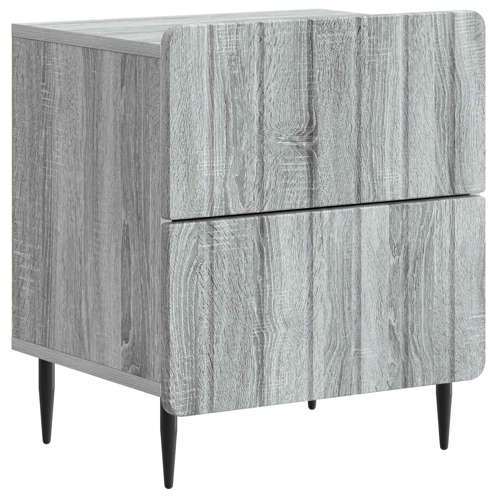 Nachttisch Graues Sonoma 43 x 34,5 x 49,5 cm Holzwerkstoff