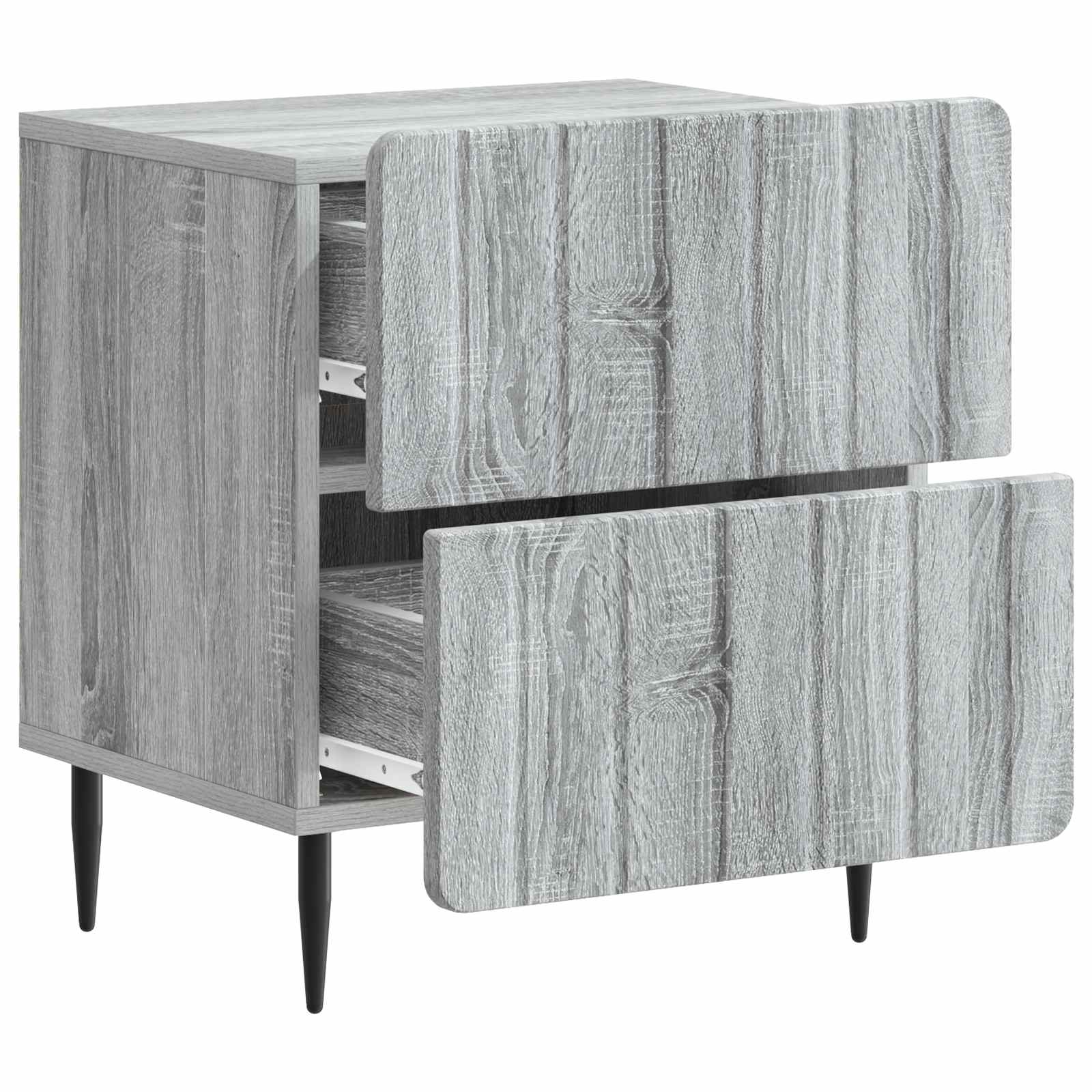 Nachttisch Graues Sonoma 43 x 34,5 x 49,5 cm Holzwerkstoff
